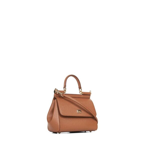 Dolce & Gabbana Women Medium Sicily Handbag In Camel - Picture 2 of 3